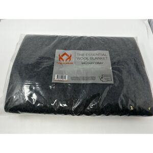 Acturus Essential Wool Blanket Military Gray Outdoors Camping Brand New